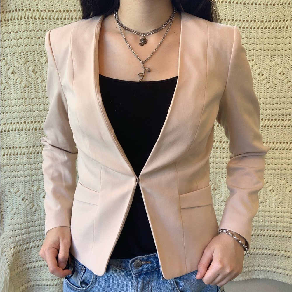 Nude/Light Peach Blazer